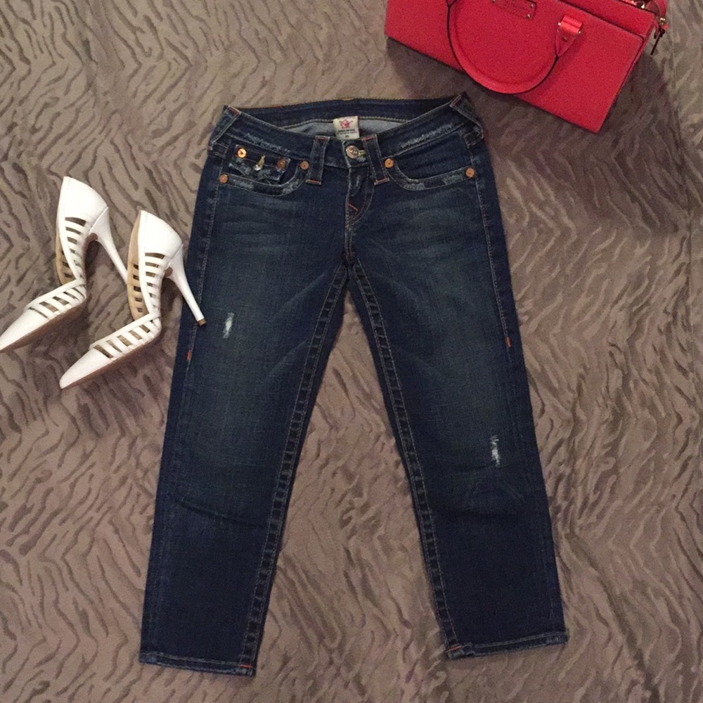 True Religion Capri Denim Size 25